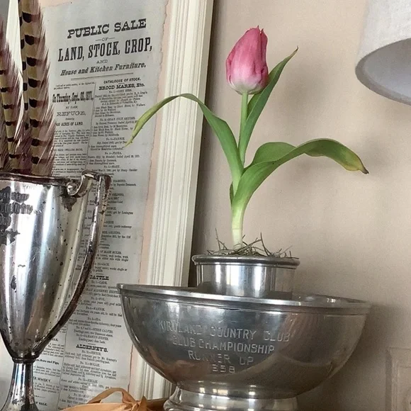 Vintage Stieff Pewter Bowl 1958 Golf Trophy